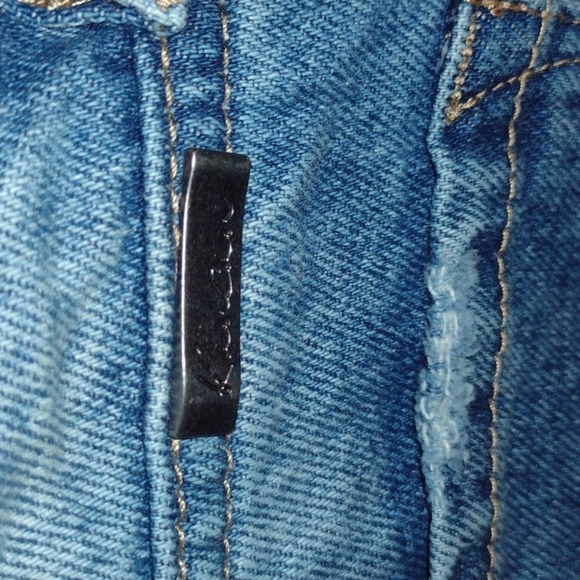 KANCAN Distressed denim shorts overalls - Picture 6 of 14